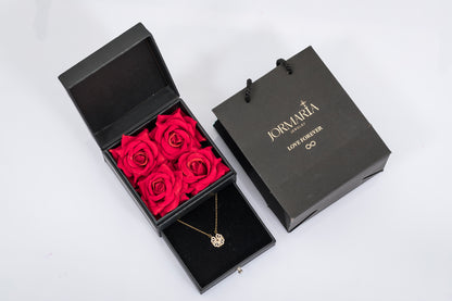 Jormaria™ 14 Ayar Altın Kaplama Açılabilir Yonca Kolye