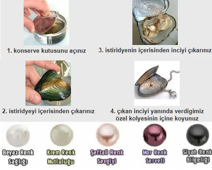 Jormaria™ Canlı İstiridye İnci Kafesli Kolye